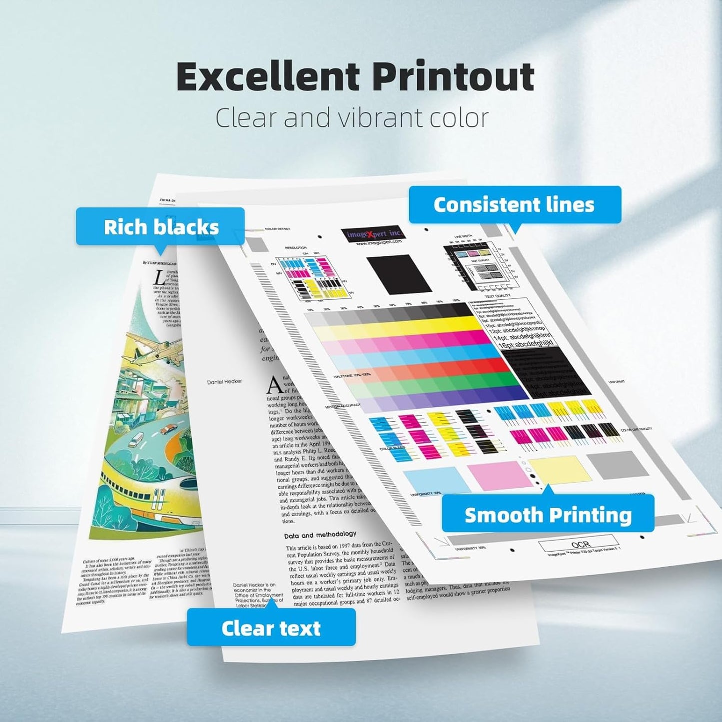 LC406 Ink Cartridges Compatible for Brother LC406 LC406XL LC 406 XL Work for Brother MFC-J4335DW MFC-J5855DW MFC-J4535DW MFC-J6555DW MFC-J6955DW Printer (4 Pack, Black, Cyan, Magenta, Yellow)