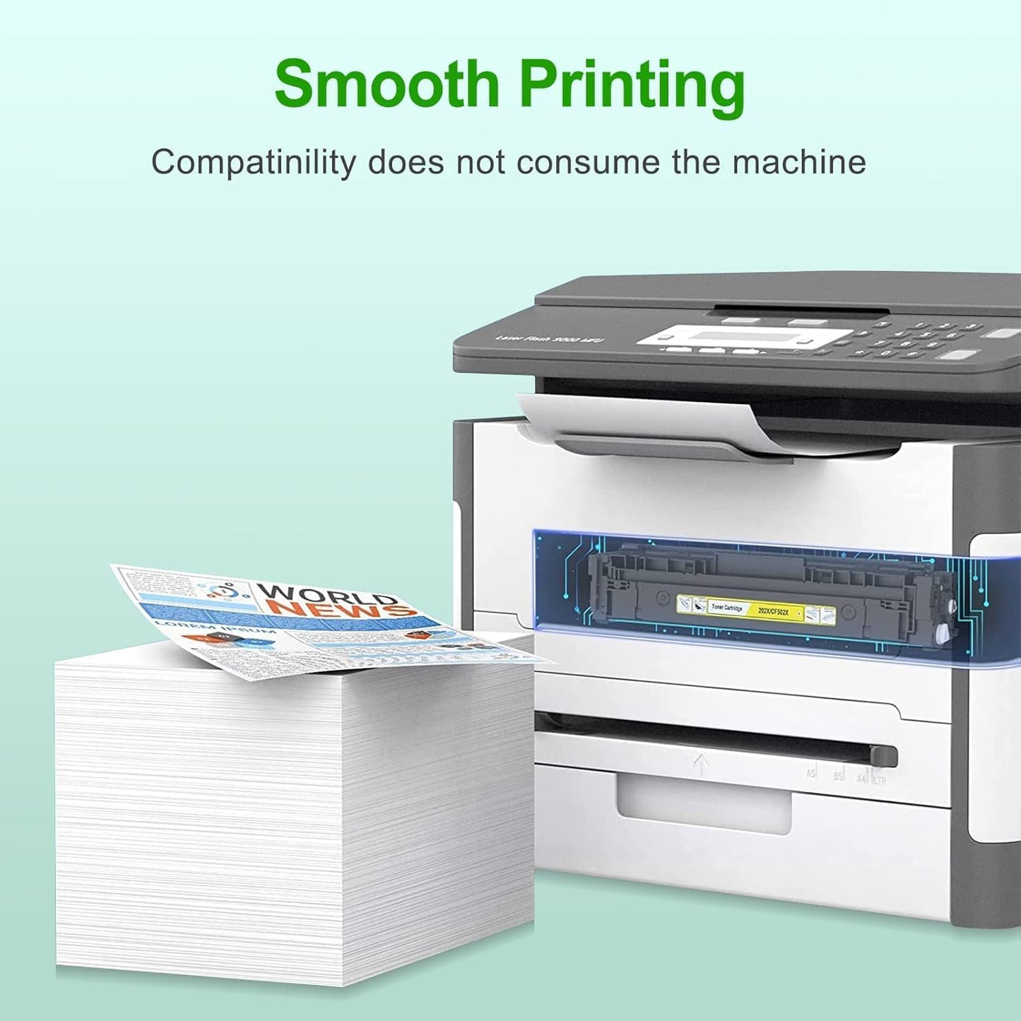 Remanufactured Toner Cartridge Replacement Ink Compatible for Xerox C310 C310DNI C310DNIM C315 C315DNI Printer 006R04356 006R04357 006R04358 006R04359-4Packs