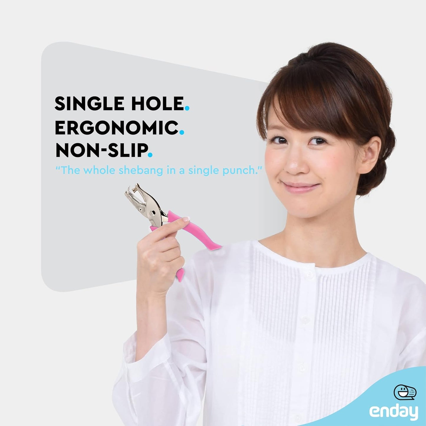 Emraw Premium Single Hole Paper Punch Cushion Grip Heavy Duty Hole Puncher for Greeting Cards Scrapbook Notebook Puncher Craft Paper Hand Tool Pack of 6