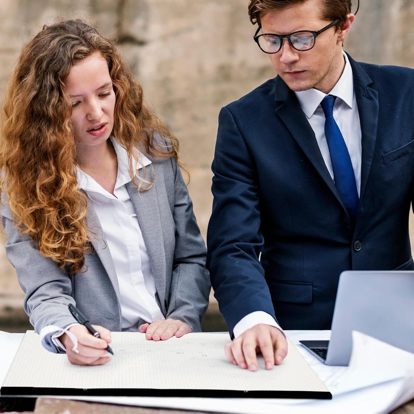 Fainne Large Engineering Graph Paper Pad 22''x17'' Landscape 4" x 4"Grid Pad Giant Drafting Sketching Graph Paper for Engineer Architect Designer Mathematician Draftsman(Beige and Black)