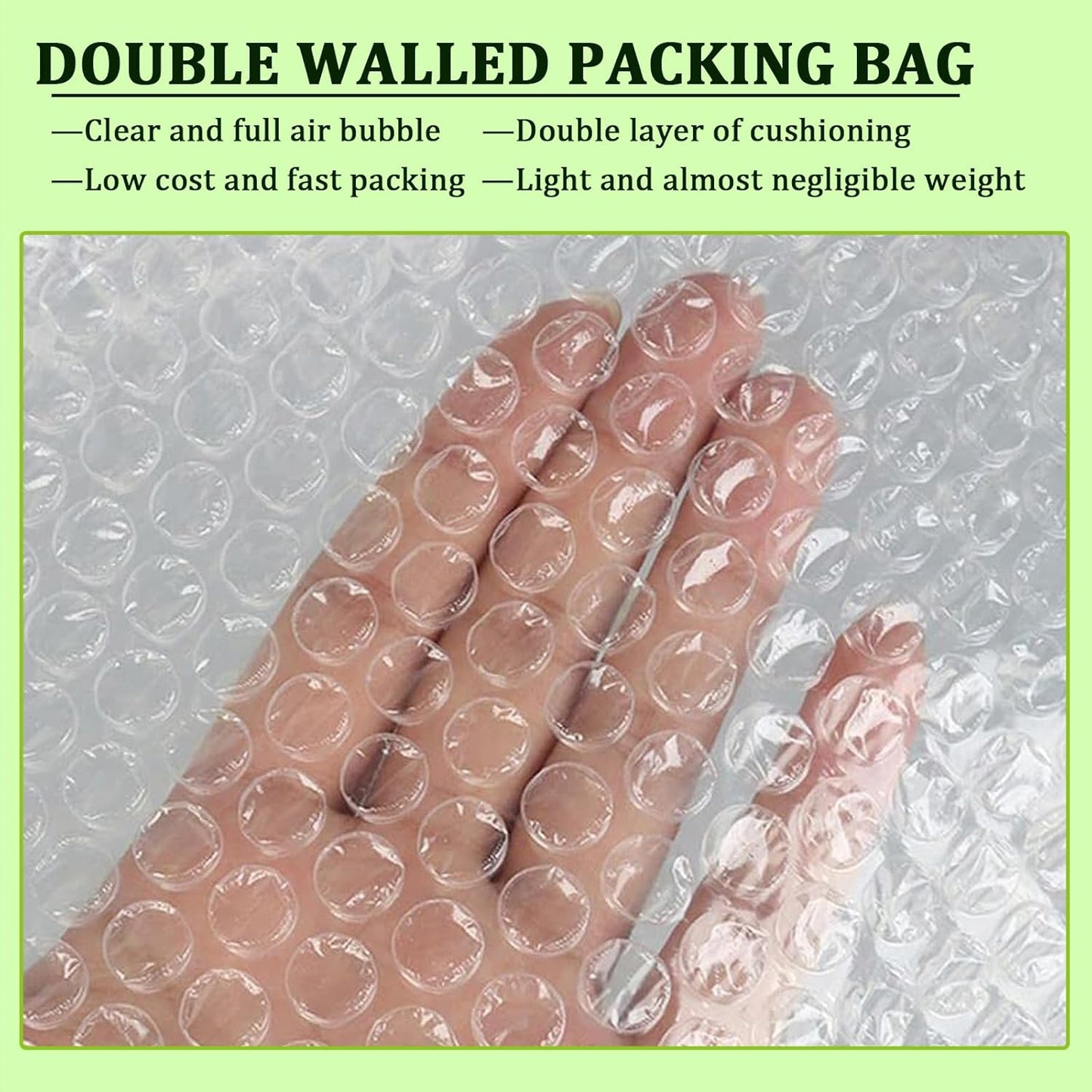 14 Pack Clear Bubble Out Bag Pouches,18x22 inch Large Bubble Bag for Extra Protection,Double Walled Shockproof Bubble Cushioning Wrap Bag Pouches for Storage,Shipping,Moving,Packing Supplies