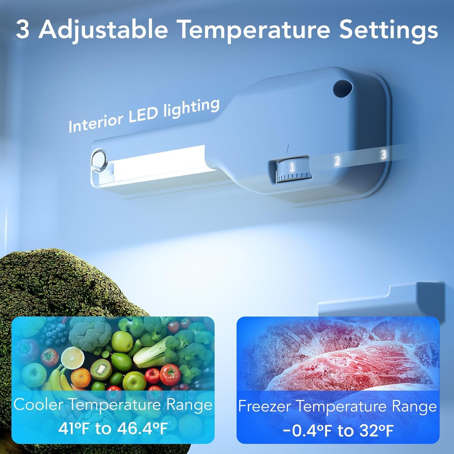 3.1 Cu.Ft Mini Fridge with Freezer, 2 Door Compact Refrigerator, Mini Fridge with Adjustable Removable Glass Shelves for Bedroom, Office, Dorm or Apartment, Stainless Steel