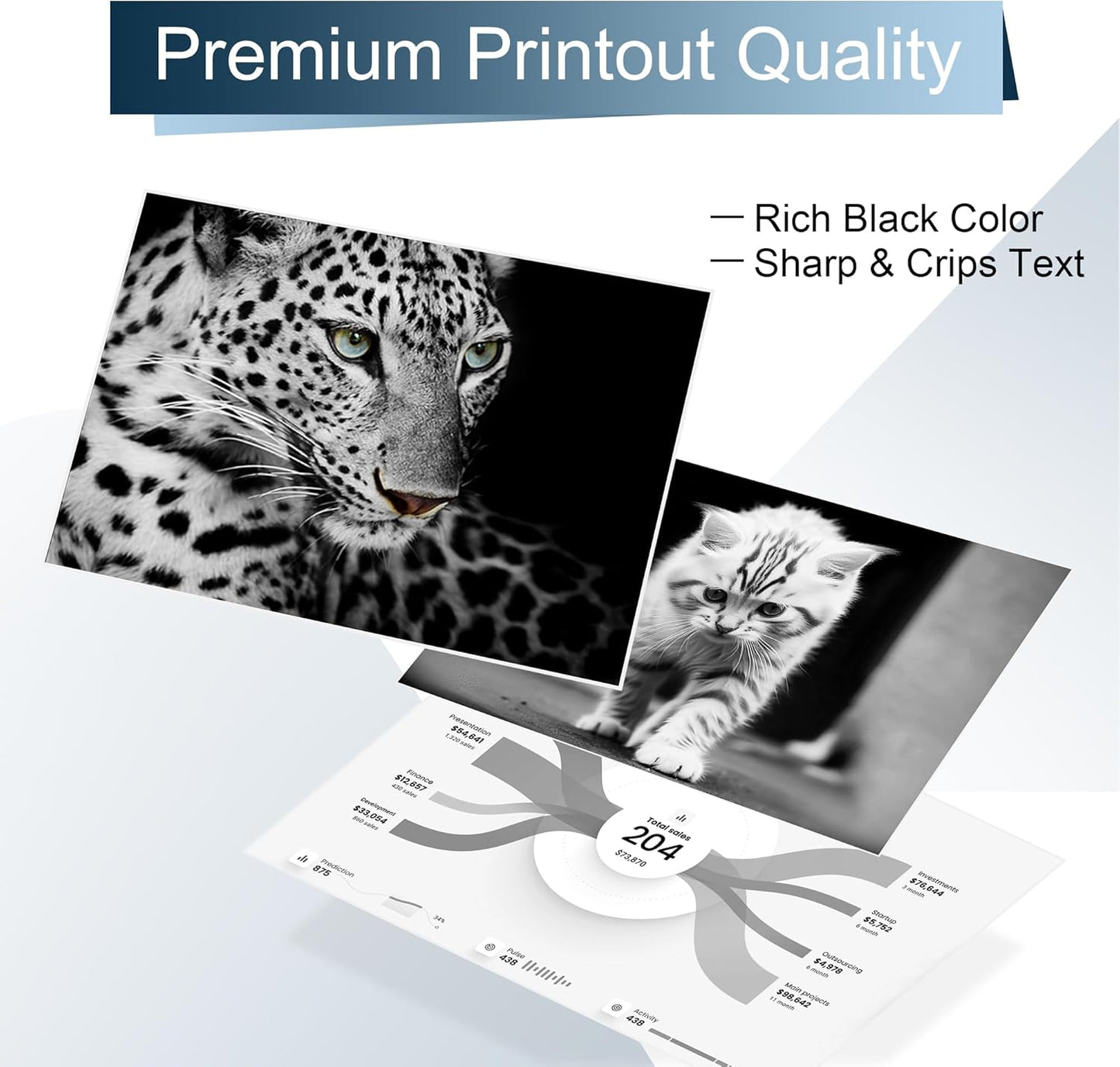 307A Black Toner Cartridge 2 Pack (with Chip) Compatible with 307A CE740A Toner Cartridges, Working with Color Professional CP5225 CP5225n CP5225dn Printers(2 Pack, Black)