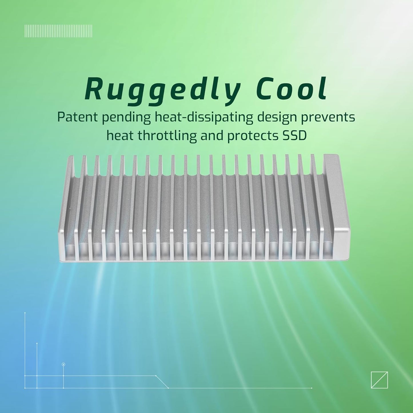 OWC 1TB Express 1M2 40Gb/s Portable NVMe SSD USB4 (Thunderbolt Compatible/USB-C) Ultra Fast External SSD Drive with Aluminum Heat Sink Enclosure