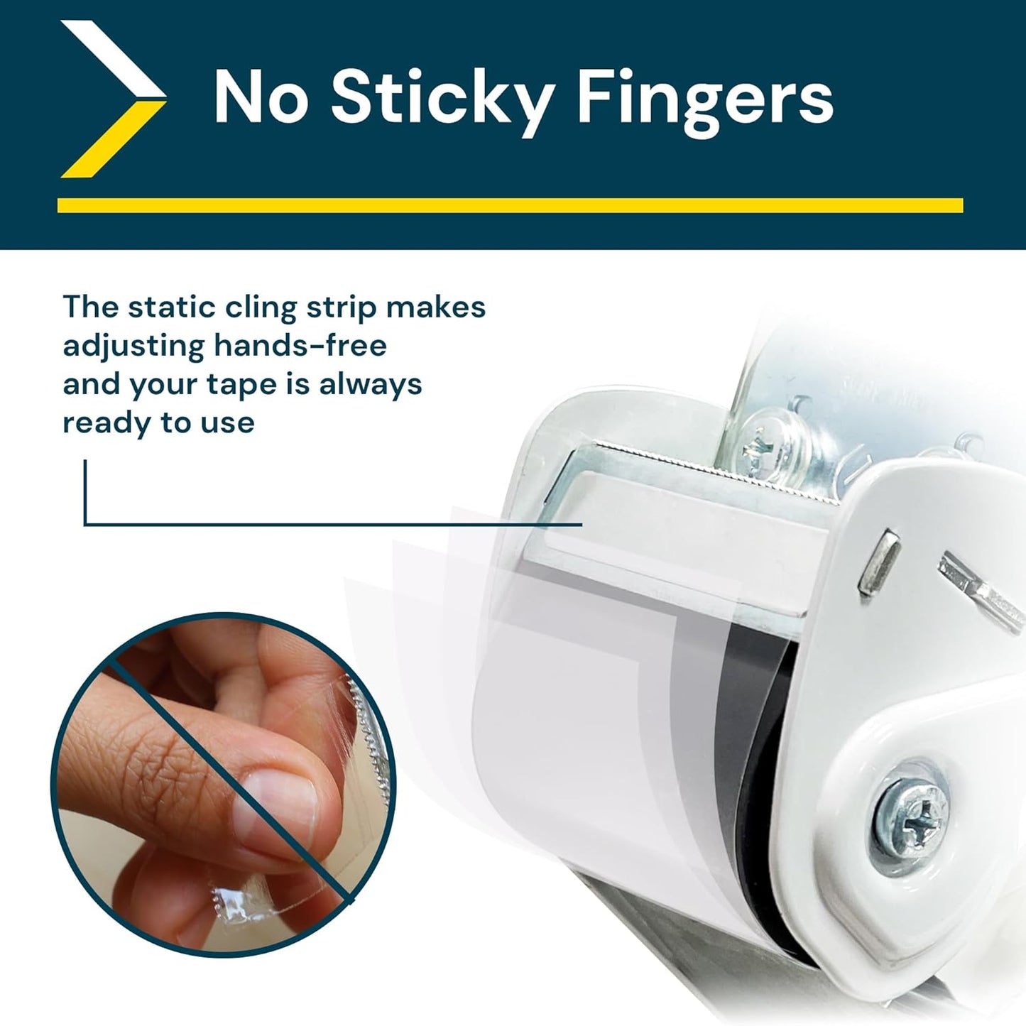 Excell Anti-Backflow Metal Packaging Tape Dispenser (2" Wide) with 2 Roll Tapes: Ideal for Packaging, Transportation, Moving, and Box Sealing. Includes Tape Gun and Two Tapes