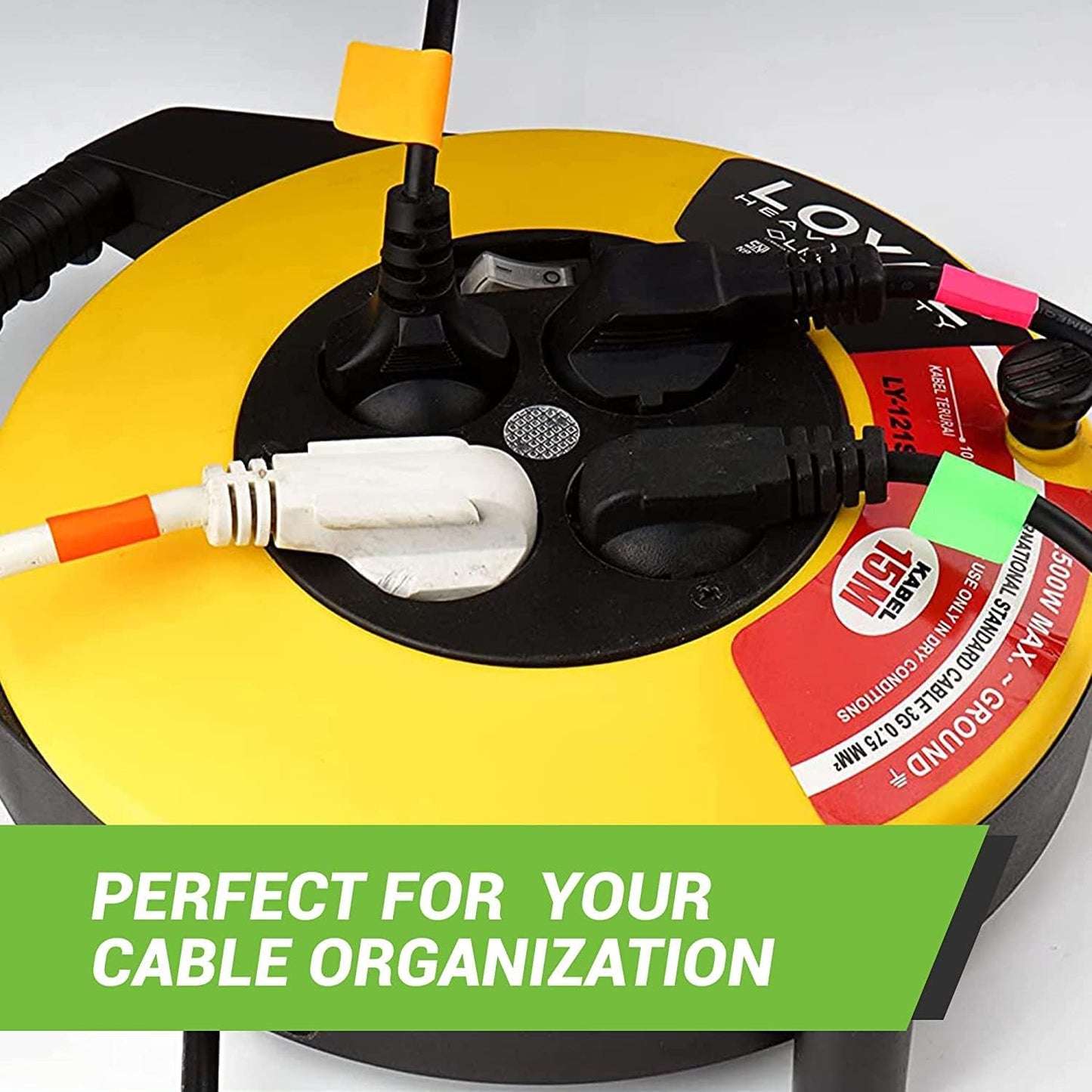 Purple Sticker Label Rolls 1.57" x 0.75", 5 Rolls- 2500-Pack, Rectangular Easy Write Labels 40mmx19mm by Royal Green