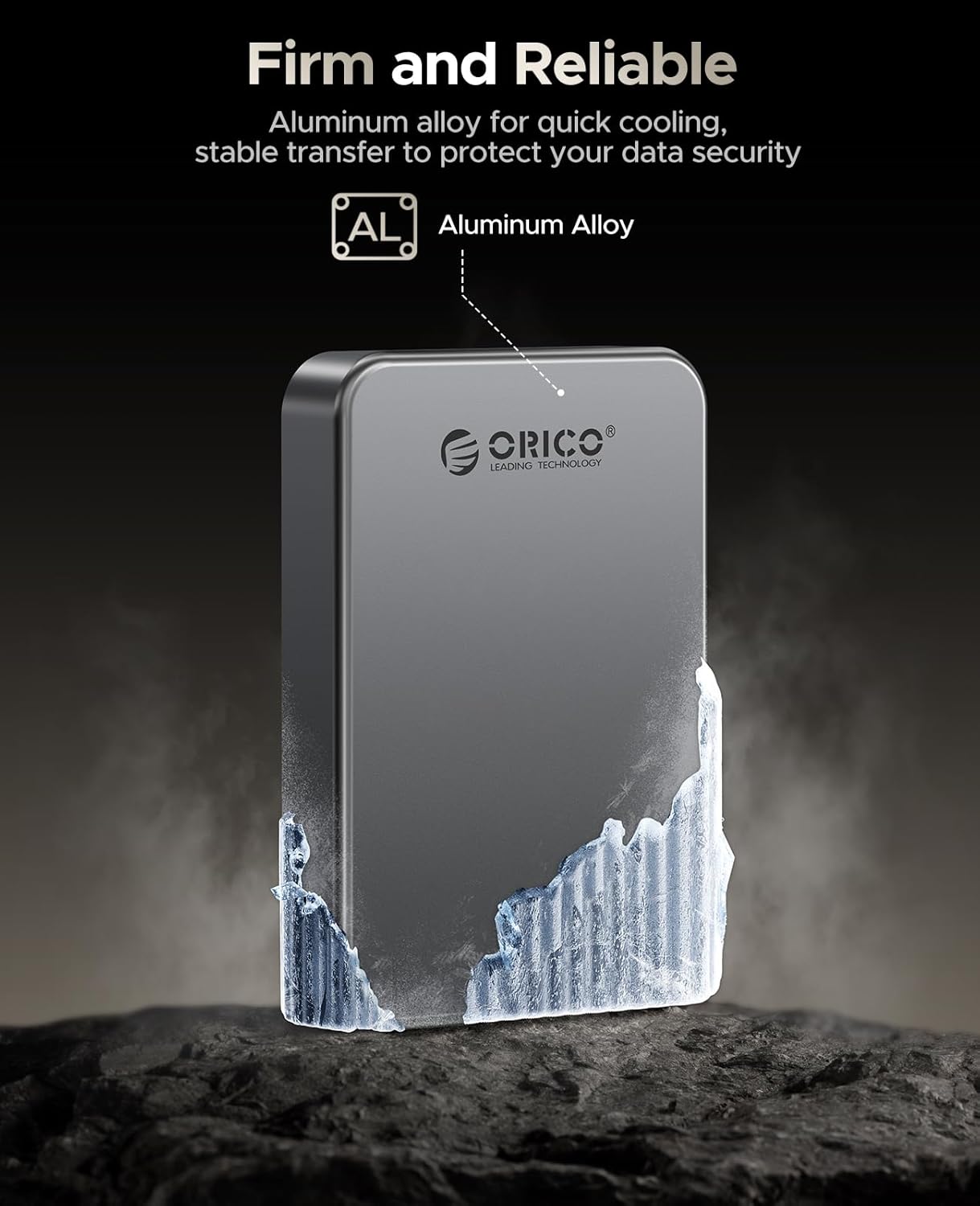 ORICO 512GB Magnetic Portable SSD, Aluminum Alloy, 4K 120 fps ProRes HDR Record and Store, Up to 2000MB/s, External Solid State Drive, Compatible with iPhone 16 Pro Max, Tablet, Computer - K20