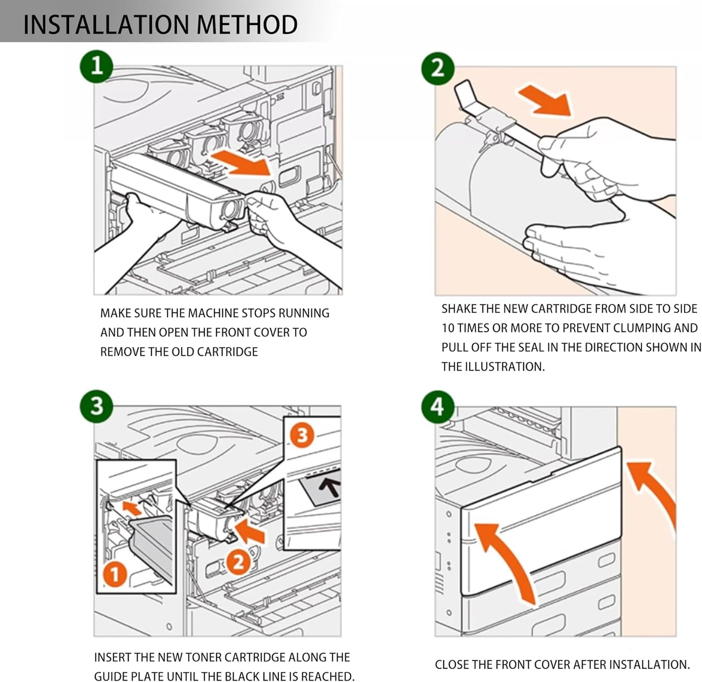 T-FC425U TFC425U T-FC425U-Y T-FC425U-M T-FC425U-C T-FC425U-K Toner Cartridges Replacement for Toshiba E-Studio 2525AC 3025AC 3525ACG 4525AC 4525ACG 5525AC 5525ACG 6525AC 6525ACG Printers