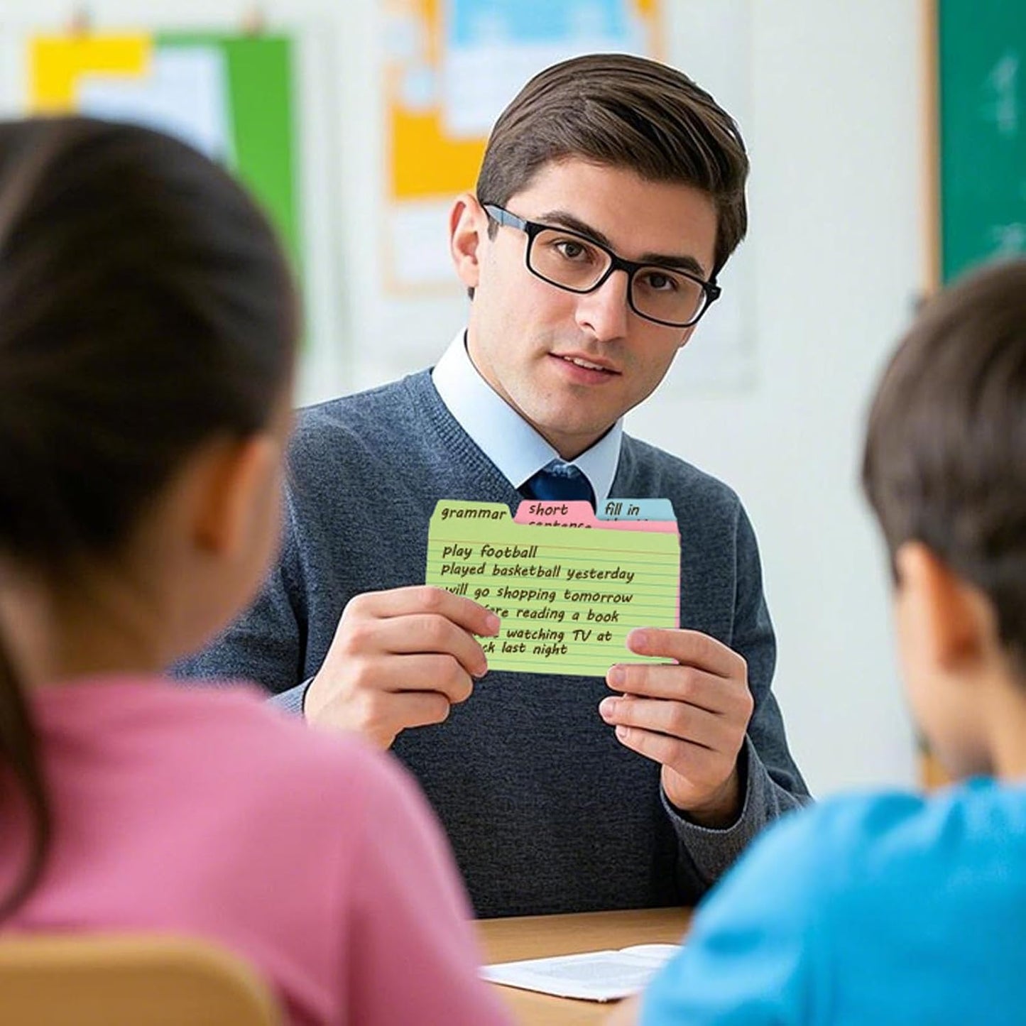 Koogel Index Cards 3x5, 252PCS Colored Flash Card Dividers with Tabs, Dividers Notecards Memo Scratch Pad for Studying Color Coding Project School Supplies Learning Recipe Note Taking To Do List