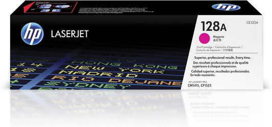 HP 128A Magenta Toner Cartridge | Works with HP LaserJet Pro CM1415 Color, CP1525 Color Series | CE323A