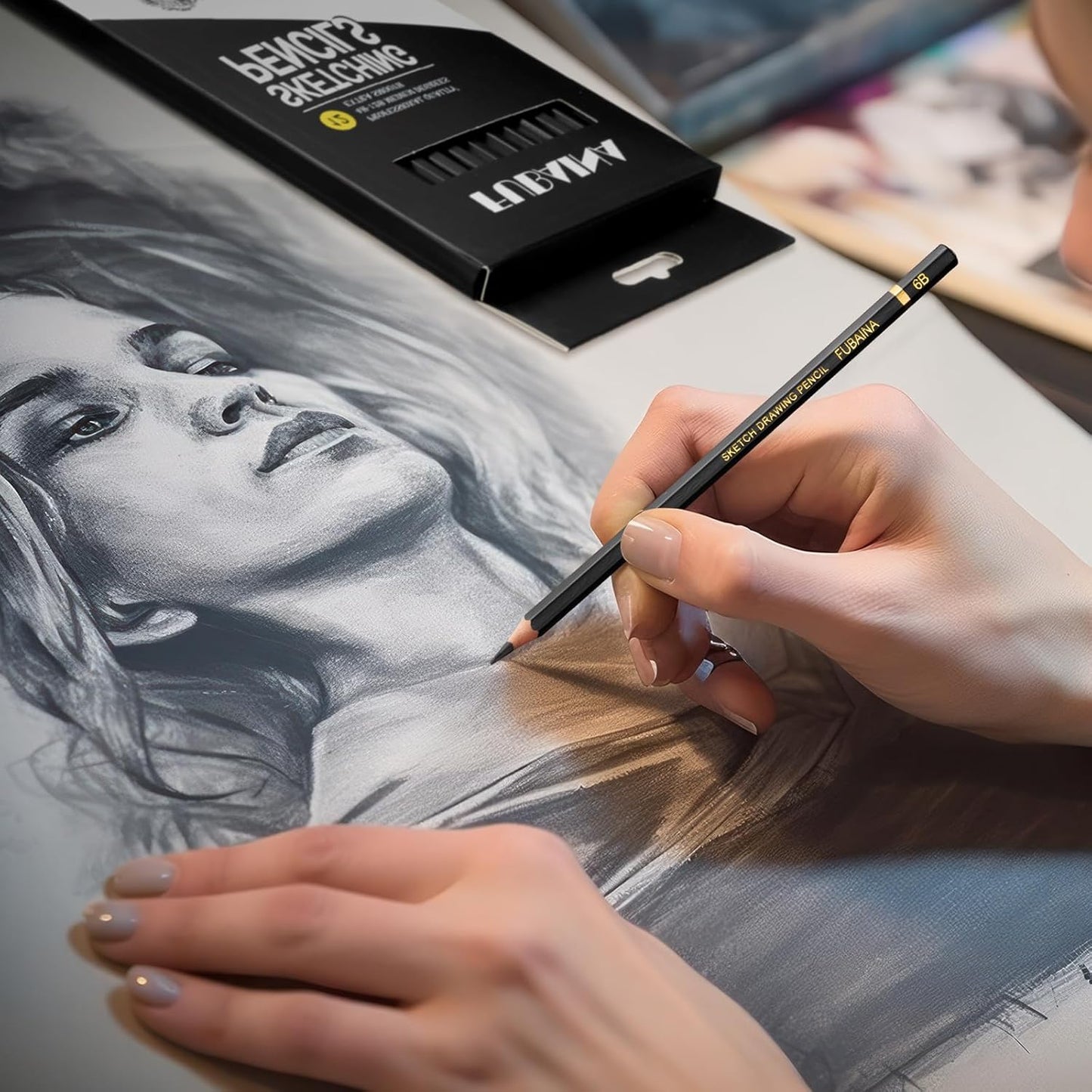 360 Pcs Drawing Sketching Pencil Set Professional (12b - 4h) Graphite Charcoal Gift Bulk for Artists Beginners, Pro Artists, Drawing Art, Sketching