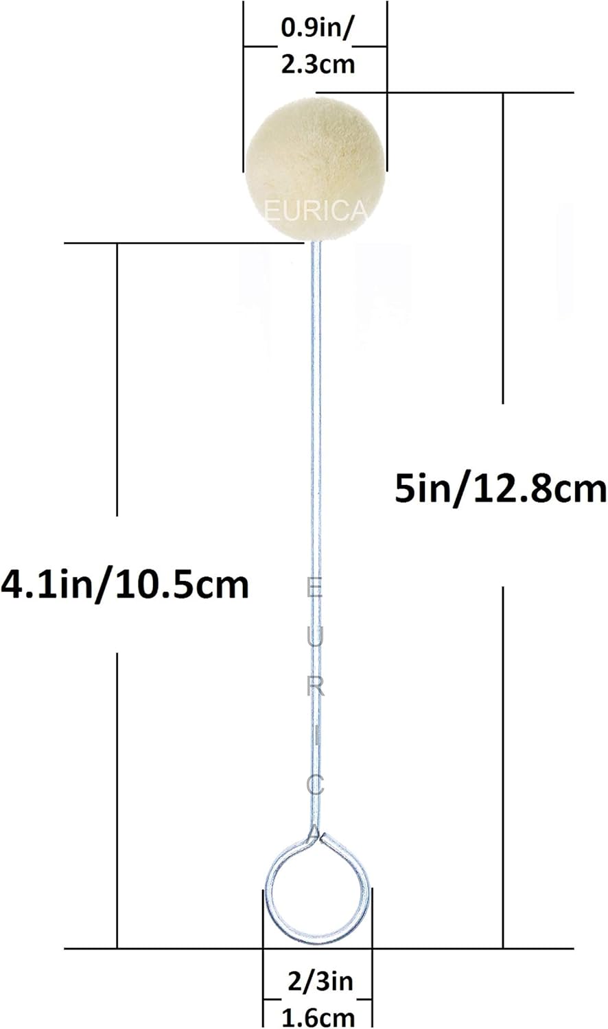 Wool Daubers Leather Dye Leather Tool Wool Balls Brush Leathercraft Tools and Supplies Leather Crafting Tools Leather Craft Sponge Daubers with Metal Handle for DIY Crafts Projects Shoe Polish (100)