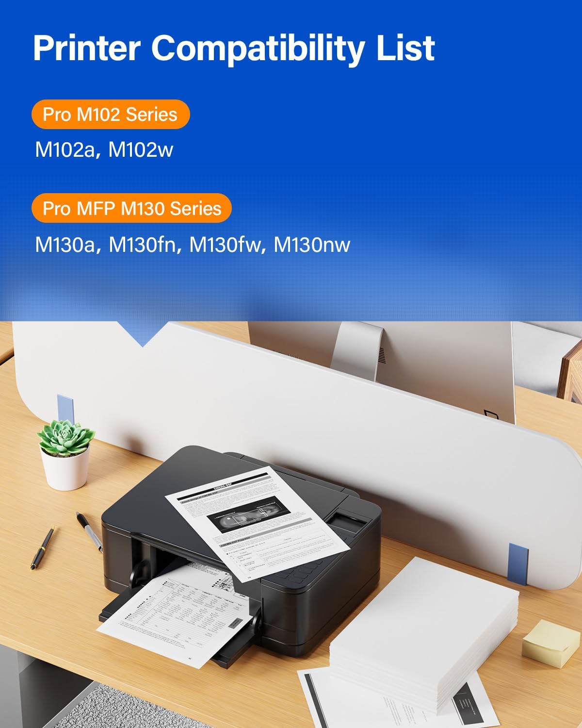 17A High Yield Toner Cartridge (Black 2-Pack) with chip Replacement for HP 17A CF217A Toner Compatible with HP Laserjet Pro MFP M130a M130fn M130fw M130nw M102a M102w Printer M130 M102 Ink All-in-One