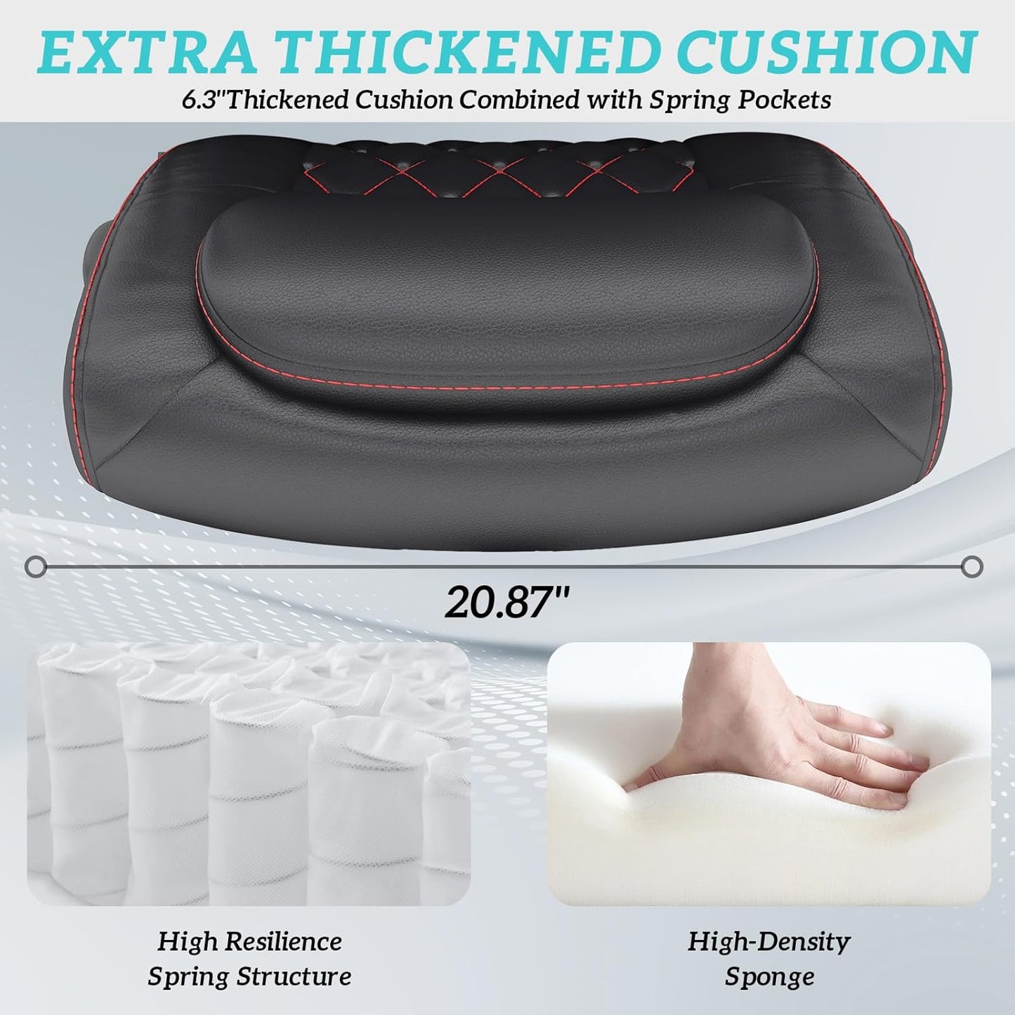 GYI High Back Executive Office Chair, Big and Tall Office Desk Chair 400LBS with Lumbar Support, Flip-up Armrests, Rubber Wheels, Black