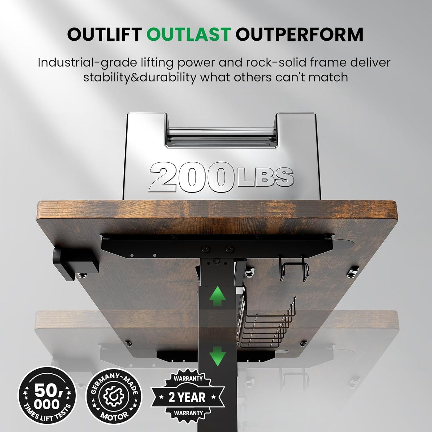 SIAGO Electric Standing Desk Adjustable - 48 x 24 Inch Sit Stand up Desk with Cable Management - 3 Memory Preset Adjustable Height Table