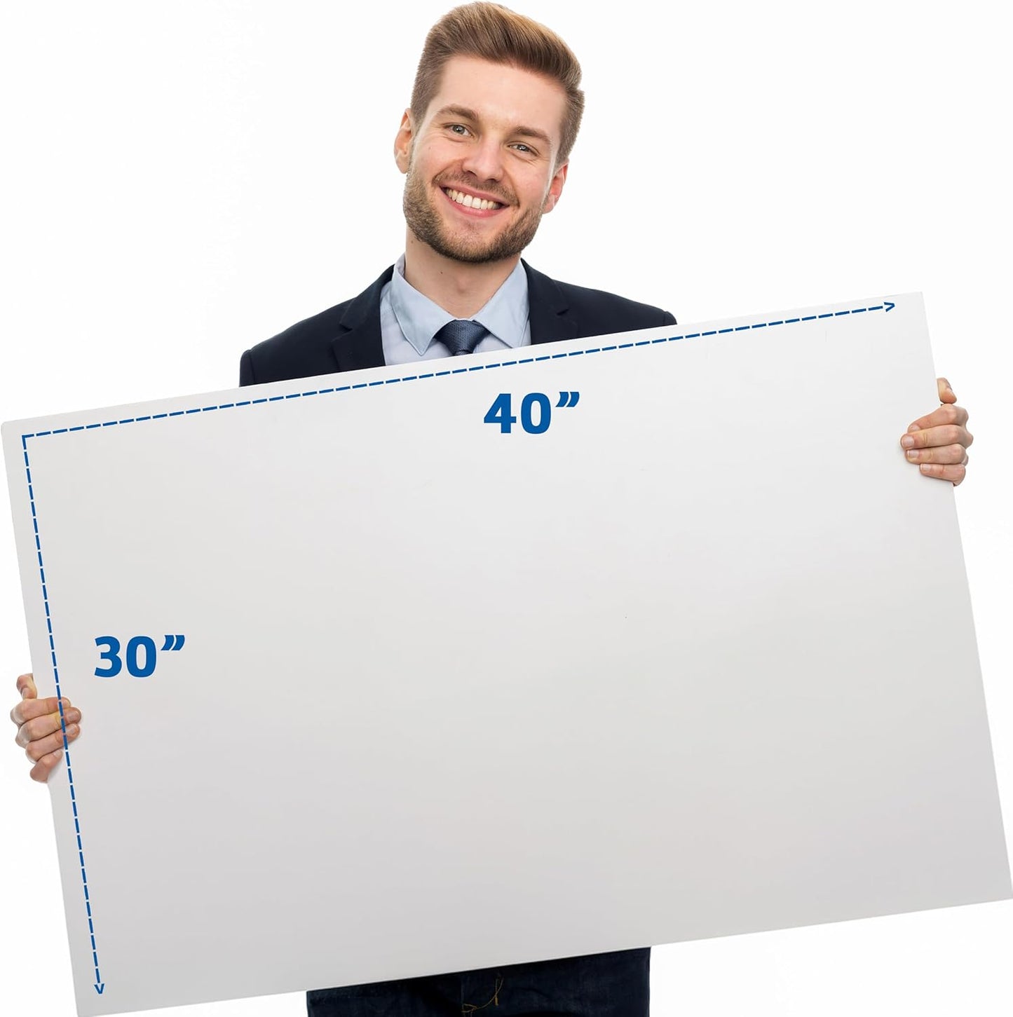 Flipside Products 30" x 40" White Foam Board, Arts and Crafts, 3/16" Thick, Presentations, Large Signboards, Backing Board, Display, Pack of 10