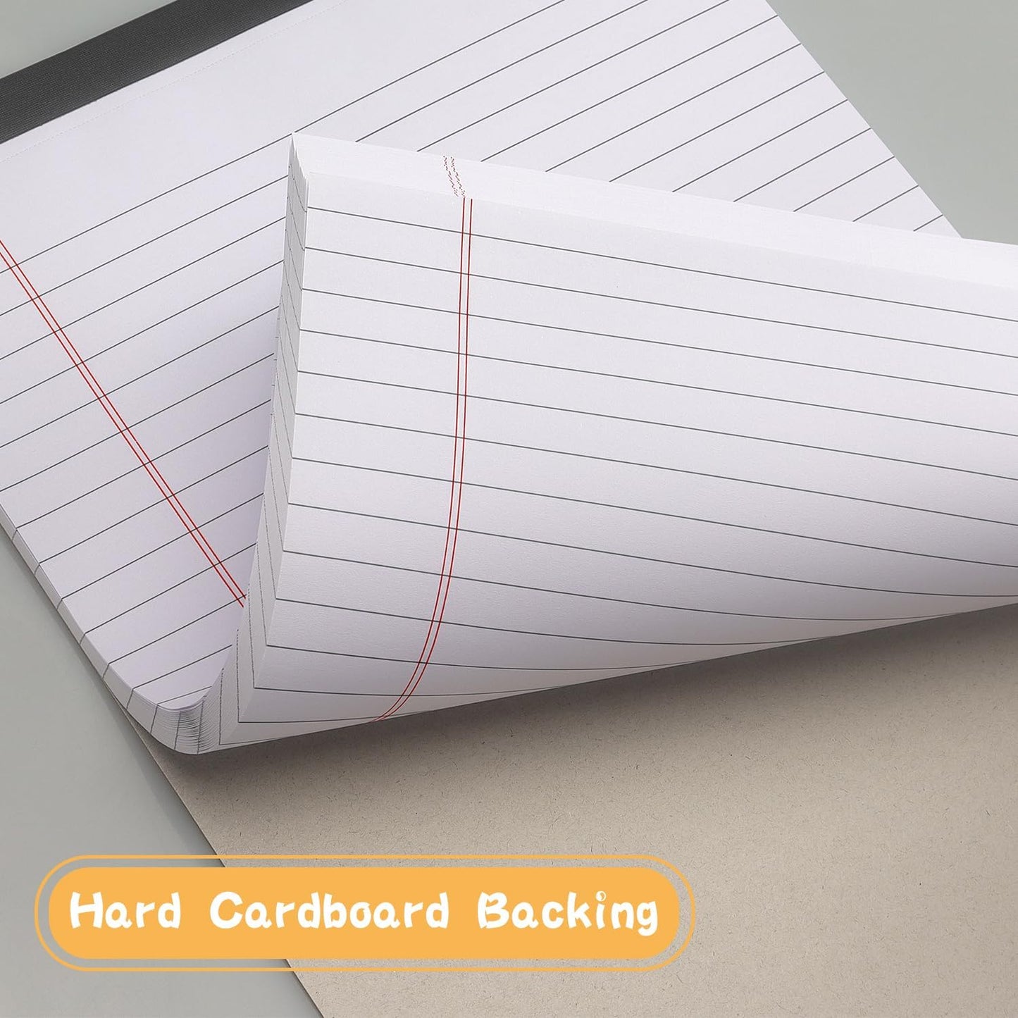 ZZTX Legal Pads 8.5 x 11 Inch White Writing Notepad, Lined Writing Pads for Work Office School, 50 Sheets Per Pad, A4, 1 Pack