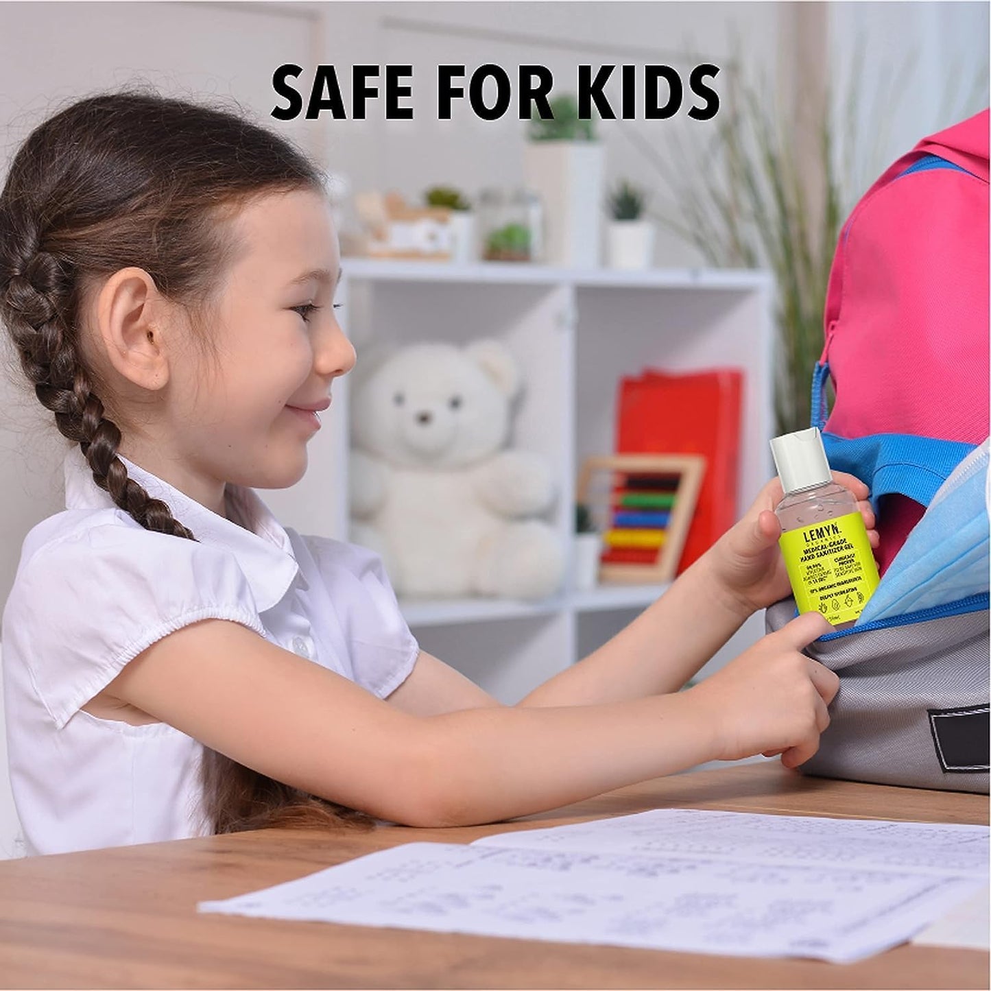 Medical Grade Hand Sanitizer Gel - 97% ORGANIC - 12 FL.OZ. (PACK OF 4)