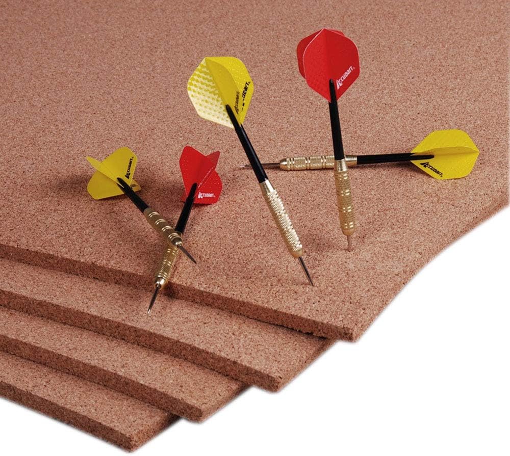 Manton Cork Premium Cork Sheet - 4' x 8' x 1/2", 100% Natural Facing Grade Material for Bulletin Boards, Decorative Photo and Message Push Pin Displays - Perfect for Home, School, and Office