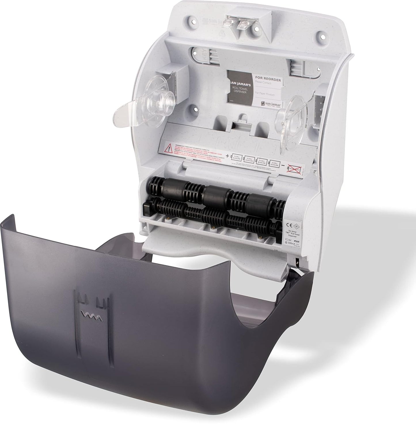 San Jamar Classic Tear-N-Dry Essence Plastic Paper Towel Dispenser, Towel Dispenser for Bathroom, 9.75 X 14.75 X 12.25 Inches, Black Pearl