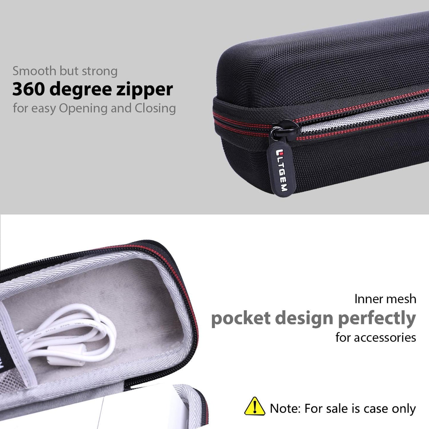 LTGEM Hard Case for Brother DS-640 / DS-740D / DS-940DW / DS-720D Compact Mobile Document Scanner & Itari Portable Printer - Protective Carrying Storage Bag