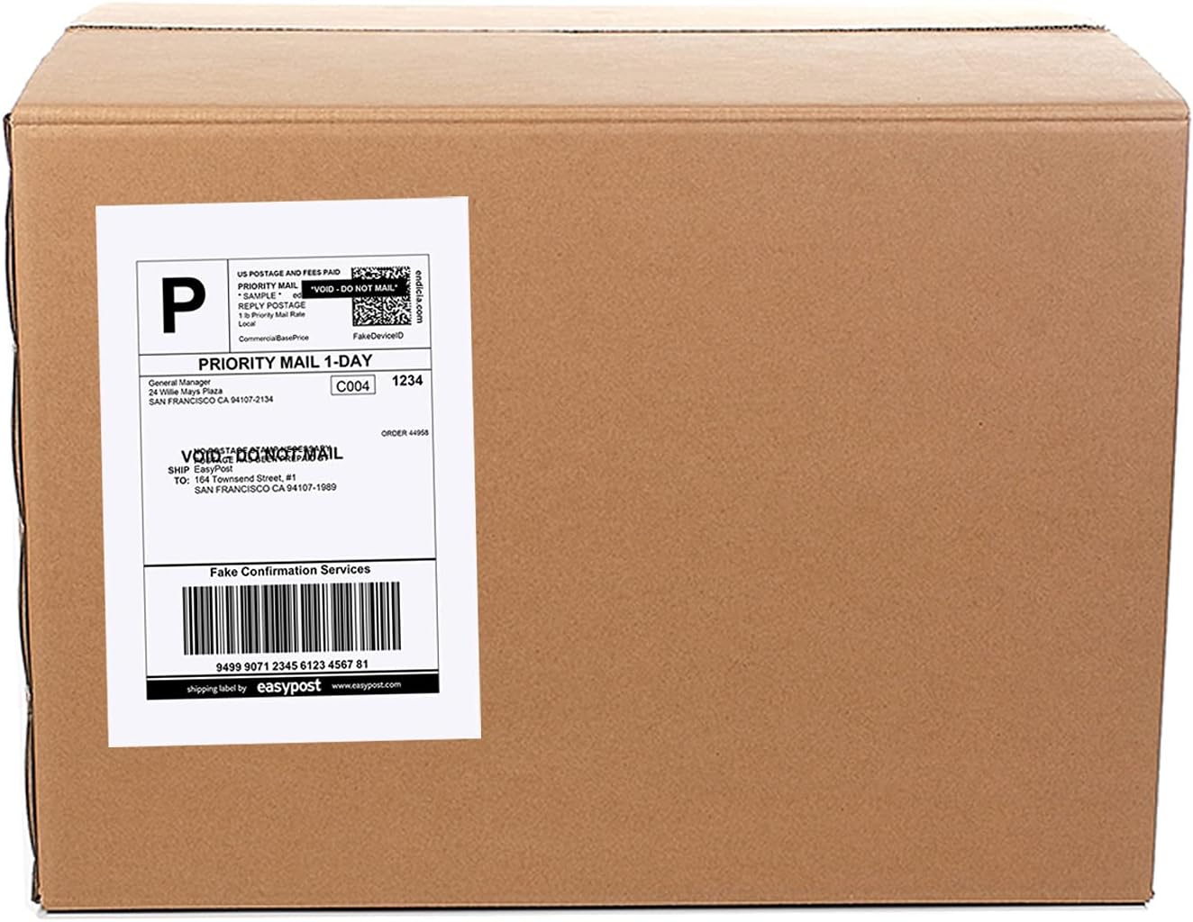 9527 Product Half Sheet Self Adhesive Shipping Labels for Laser & Inkjet Printers White Blank,2 Labels per Sheet, 200 Labels