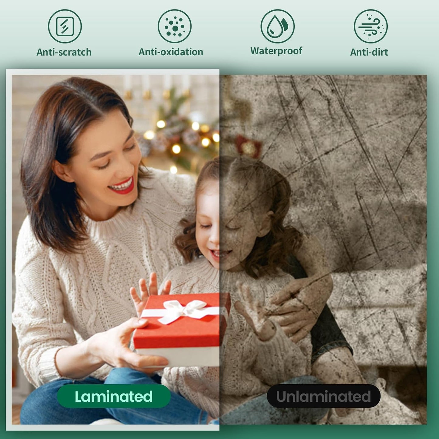 Laminator Machine with 40pcs Laminating Pouches Sheets, 9 in 1 Laminator 13-inch Wide Thermal &Cold Machine Built-in Paper Trimmer Corner Rounder Hole Punch for Home Office School (Black)