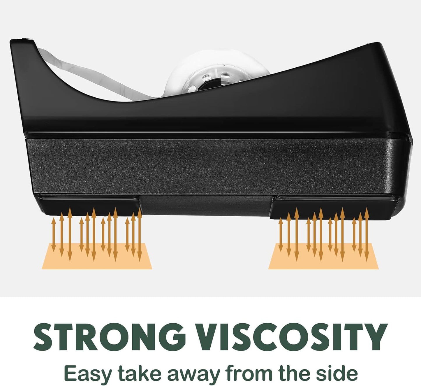 Yahenda 10 Pack Desktop Tape Dispenser Non Skid Base with 0.7 x 985 Inches Invisible Tape Refills Bulk Weighted Roll Dispenser for Office Home School