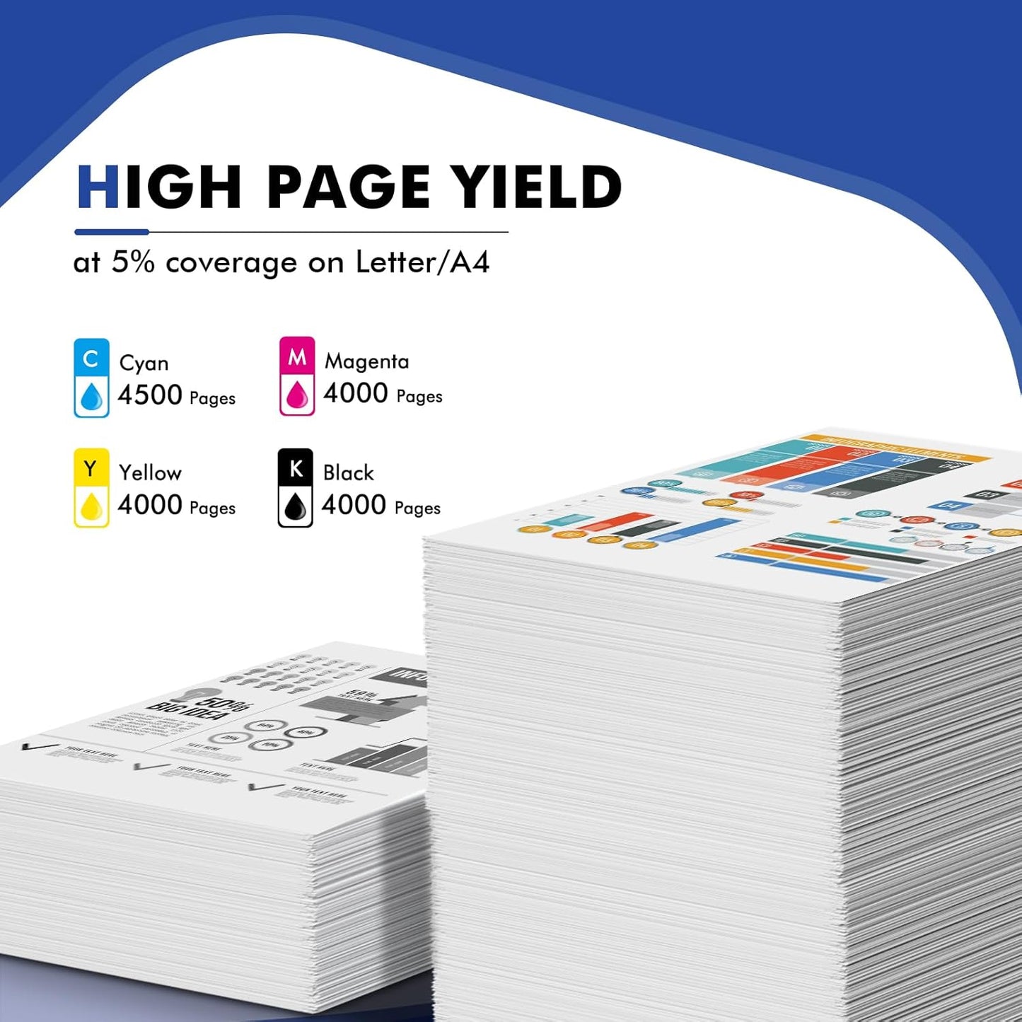 TN433 Toner Cartridge Set TN-433 MFC-L8900CDW Compatible Replacement for Brother TN433 TN 433 TN431 for Brother MFC L8900CDW HL-L8360CDW HL-L8360CDWT HL-L8260CDW MFC-L8610CDW Printer (BCYM, 4 Pack)
