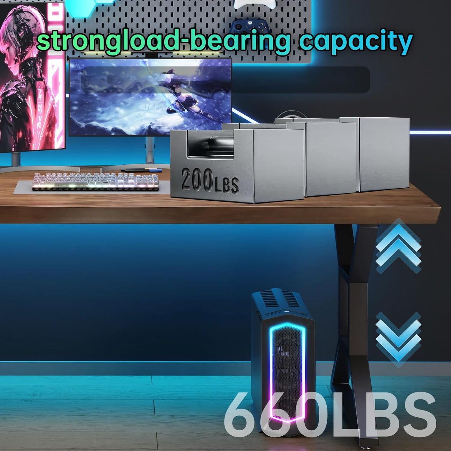 Solid Wood Computer Desk 55-inch Large Office Desk Home Simple Modern Long Study Writing Desk Dining Table for Home Office