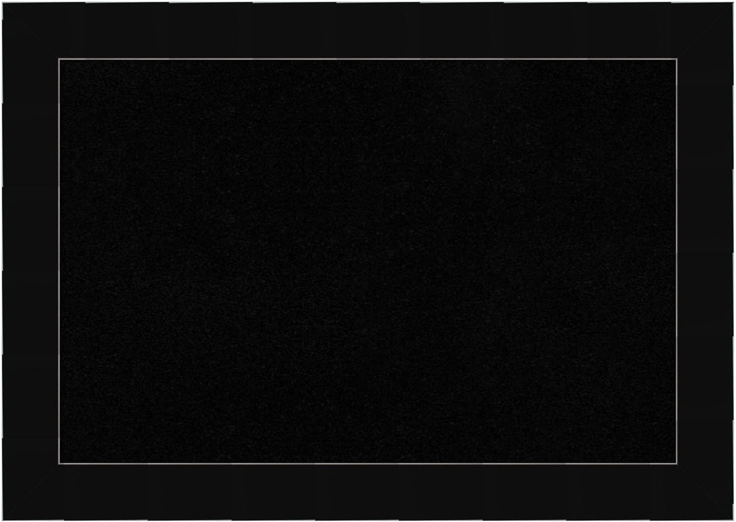 Amanti Art Black Cork Board for Wall, 15x21 Vision Board with Black Wood Frame, Small Corkboard Office Decor for Home Organization, Modern Corkboard Pinboard to Display Items for Home Organization in