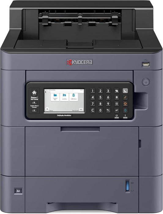 KYOCERA TASKalfa PA4500ci Color Laser Printer 47 ppm, 1200 dpi, Gigabit Ethernet & HyPAS Capable, 4.3 inch Touchscreen Panel, 650 Sheet Capacity