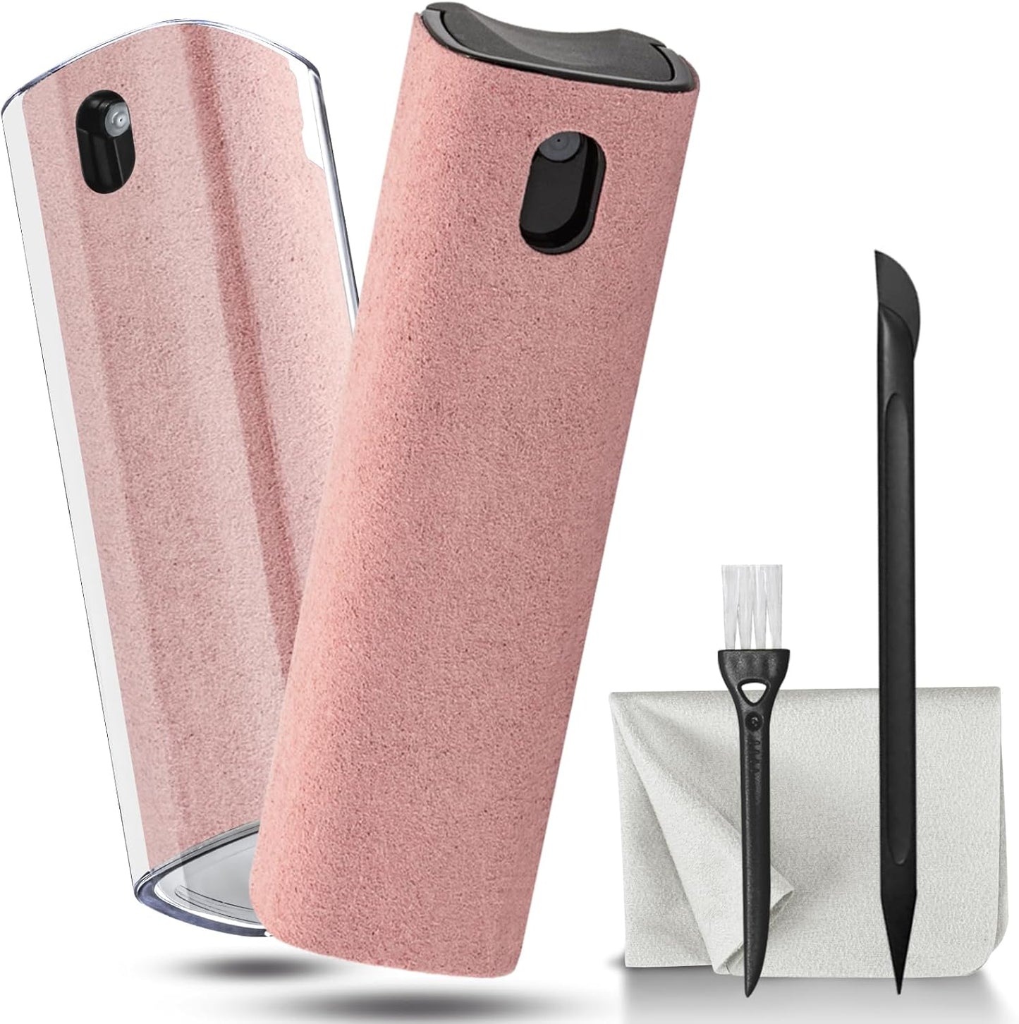 WALRFID 2 Pack Screen Cleaner Spray and Wipe, Computer Laptop Cleaning Kit for Electronic iPad, iPhone, Cellphone, Monitor, MacBook Pro, Car Display, Tablet, TV Flat Screens, Pink