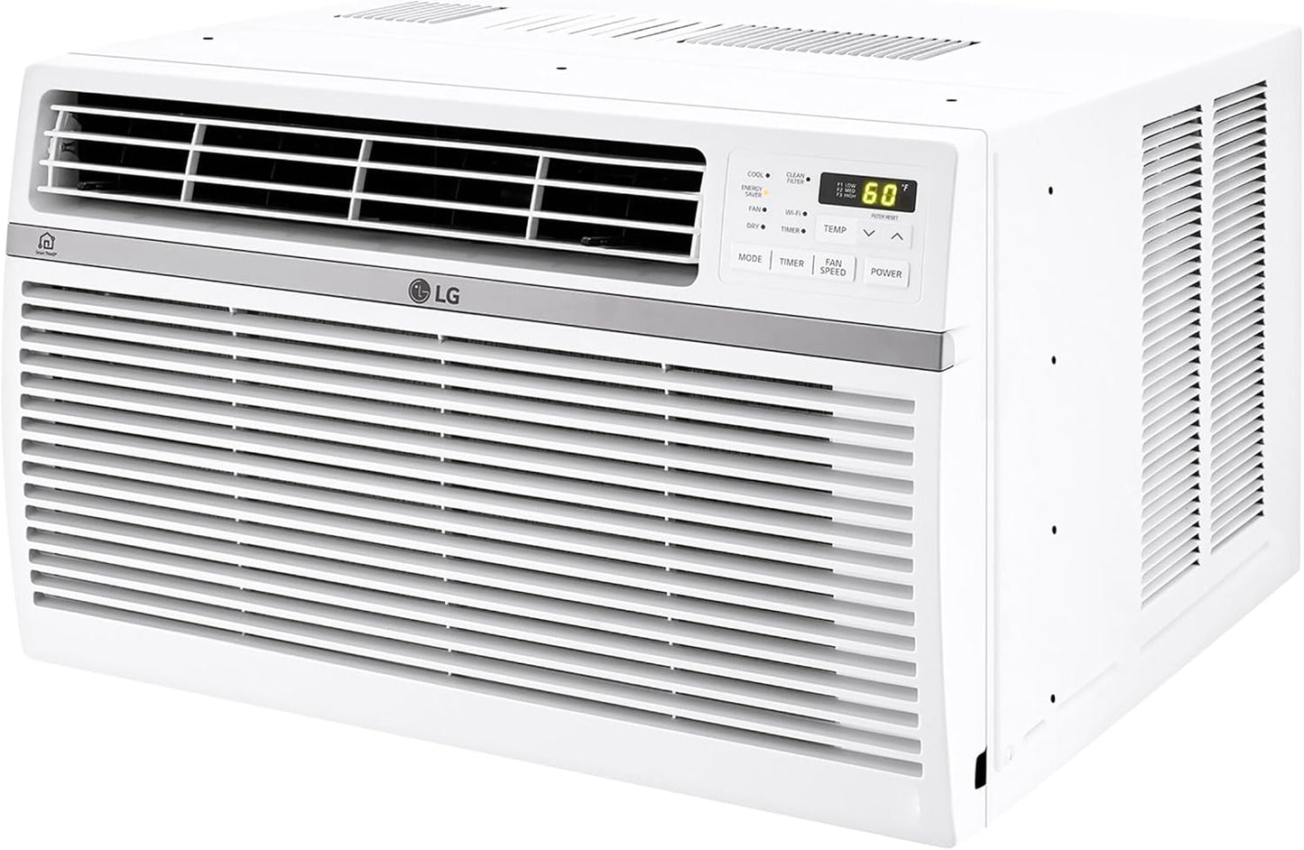 LG 12,000 BTU Smart Window Air Conditioner, 115V, AC Window Unit for Rooms up to 550 Sq. Ft., Perfect for Kitchen or Living Room, Phone & Voice Control, Works with LG ThinQ, Amazon Alexa, Hey Google