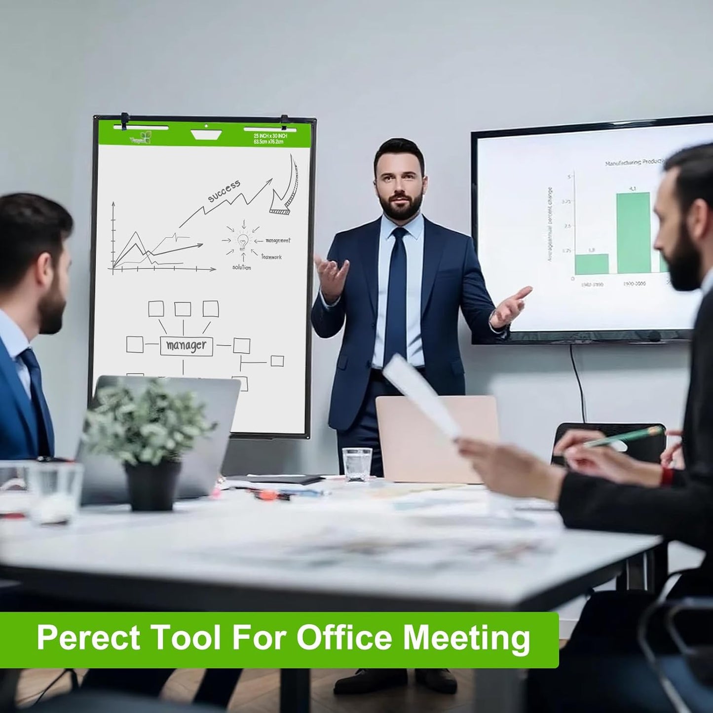 Sticky Easel Pad 25 in x 30 in, 35 Sheets/Pad, 4 Pads/Pack, 140 Sheets， Large White Sticky Easel Paper for Office and Classrooms, Flip Chart Paper for Teachers，Super Sticking Power & Bleed-Resistant