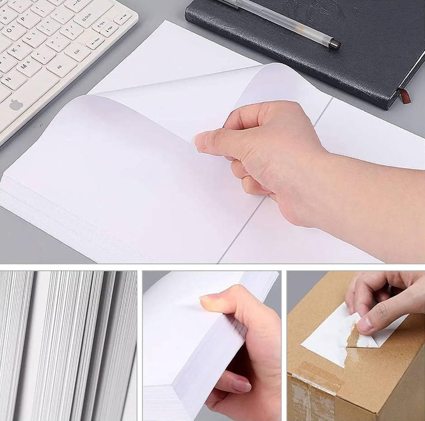 Shipping Label 2 per Sheet /8.5 "x 5.5" Mailing Labels for Laser and Inkjet Printers, Half Page Self Adhesive Sticker Labels for Packages(100 Sheets, 200 Labels)