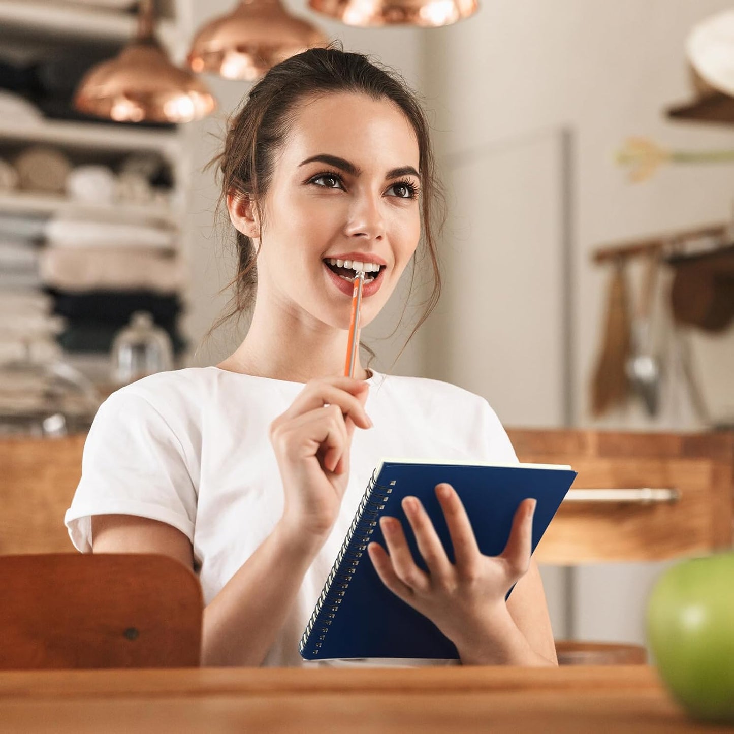 Yahenda Spiral Notebook Bulk A5 Journal Lined 8.3'' x 5.5'' Writing Composition Paper Small Notepad Subject Notebook for Students Office Business Back to School Supplies(Deep Blue,180 Pcs)