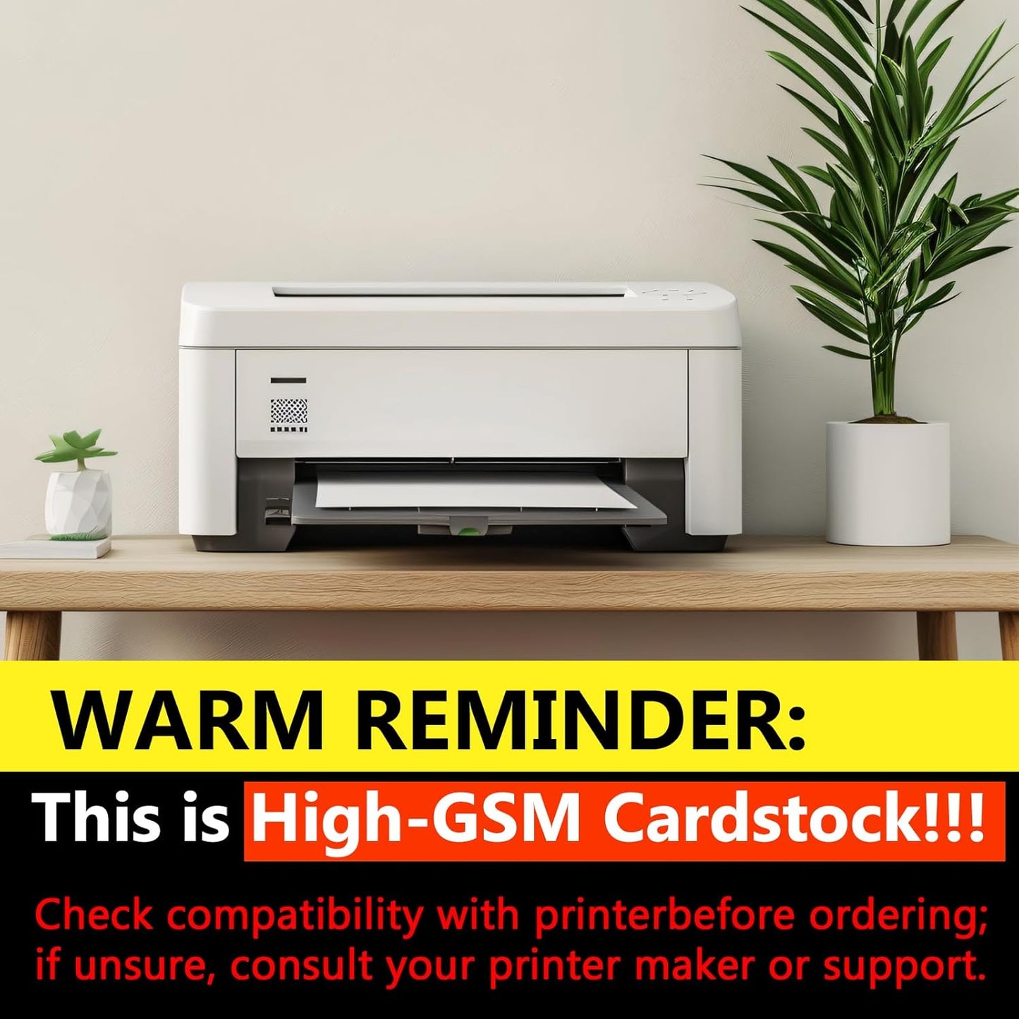 OcePor 100 Sheets Cardstock 5”x 7”,Blank Card Stock 92lb/250gsm, Thick Heavy CardStock Printer Paper for Wedding Invitation, Greeting Cards Making, Postcards, Photos