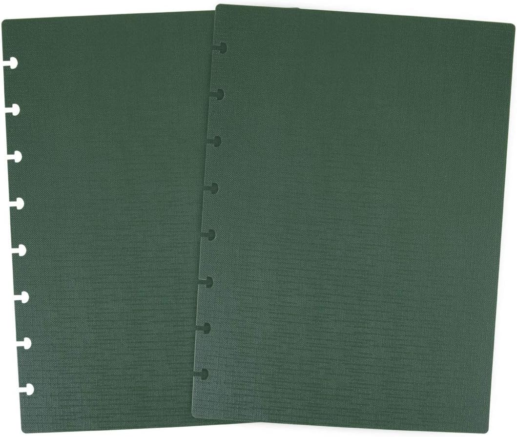 Talia Discbound Notebooks, Planner, Customizable, (Green Olive w/Green Olive Discs, Junior (5.5in x 8.5in))