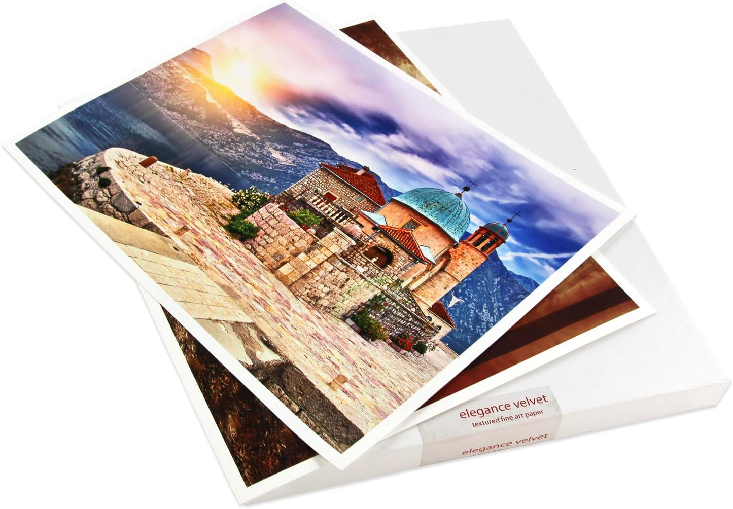 Elegance Velvet 17 in x 25 in, 25 Sheets is a Premium Matte 310 gsm, Cold Pressed Bright White Museum Grade Fine Art Inkjet Paper, Compatible with Most Dye-Based and Pigment Printers