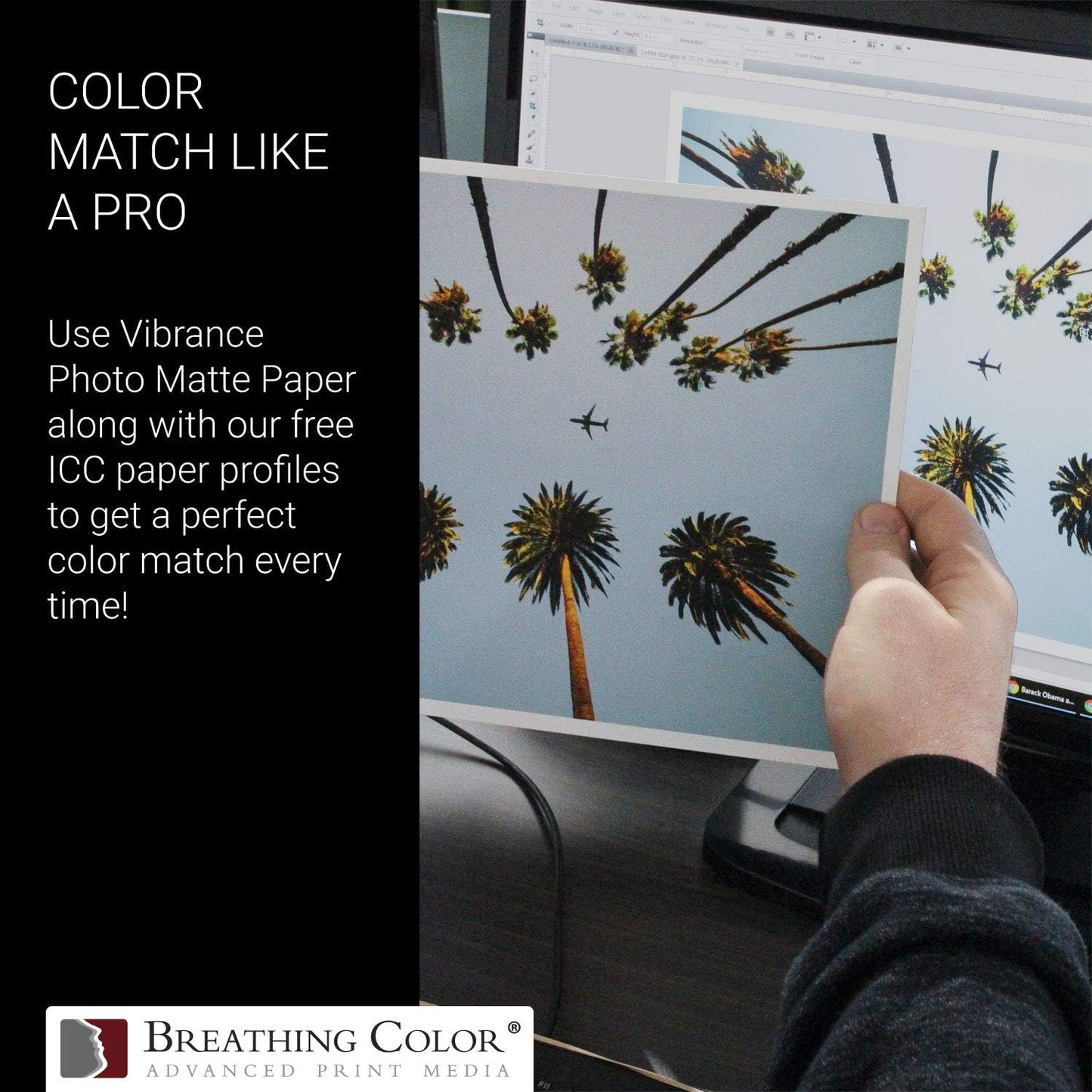 Vibrance Matte Photo Printer Paper 12 mil 230 gsm Matte Finish Premium Photo Paper Roll on 3in Core 17 inches x 100 ft Works with Most Inkjet Printer Professional Makes and Models Like Epson Canon HP