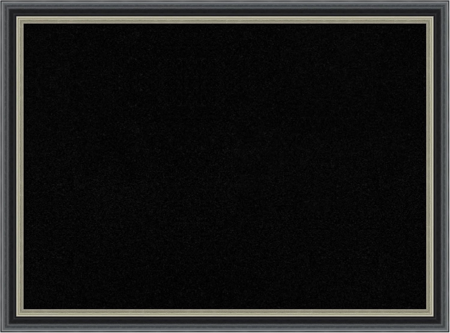 Amanti Art Black Cork Board for Wall, 23x31 Vision Board with Black Wood Frame, Medium Corkboard Office Decor for Home Organization, Modern Corkboard Pinboard to Display Items for Home Organization