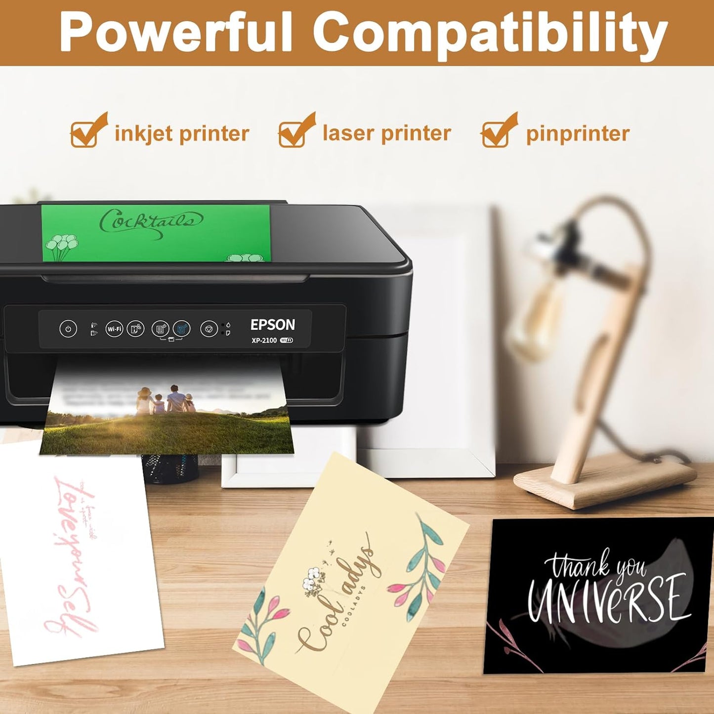 40 Sheets Cream Cardstock 8.5 x 11 Off White Paper, 200gsm/75lb Ivory Card Stock Certificates Paper for DIY Cards Making, Business Cards, Invitations, School Crafting, Menus, Office Printing