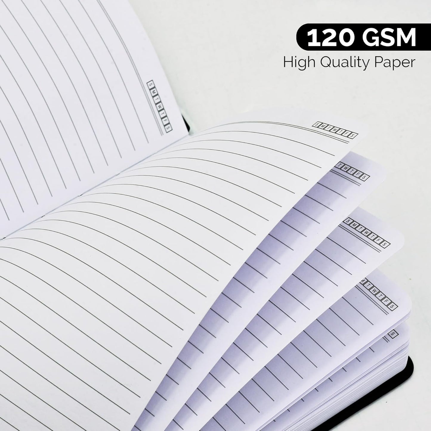 Nextnoid Hardcover Lined Journal Notebook - 120 GSM Thick Paper, Medium A5-256 Pages - Perfect For Writing, Journaling and Note-Taking (Brown, Ruled)