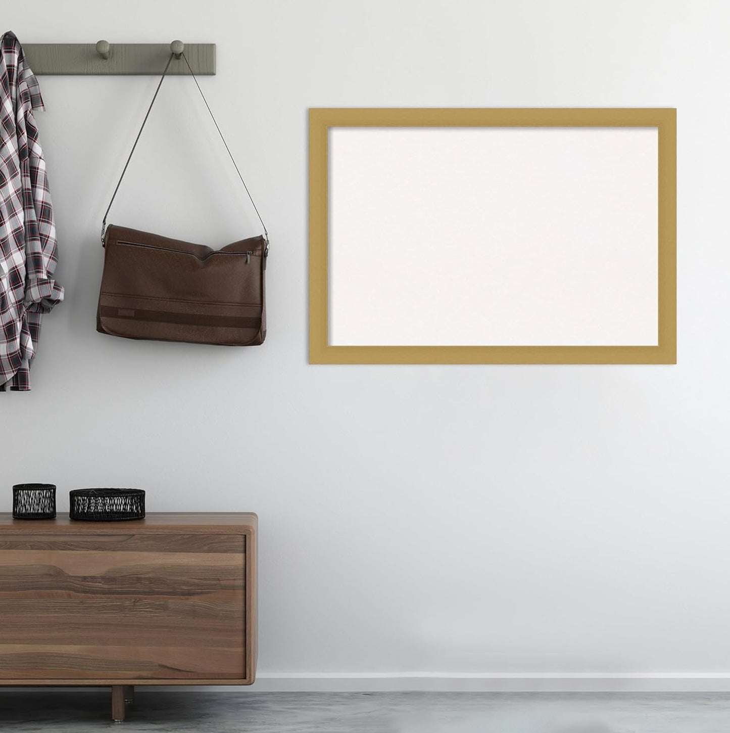 Amanti Art White Cork Board for Wall, 28x40 Vision Board with Gold Frame, Large Corkboard Office Decor for Home Organization, Casual Corkboard Pinboard to display items for home organization