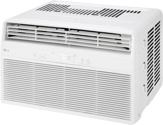 LG 6,000 BTU Window Air Conditioner, Cools 250 Sq.Ft. (10' x 25' Room Size), Quiet Operation, Electronic Control with Remote, 2 Cooling & Fan Speeds, 2-Way Air Deflection, Auto Restart, 115V