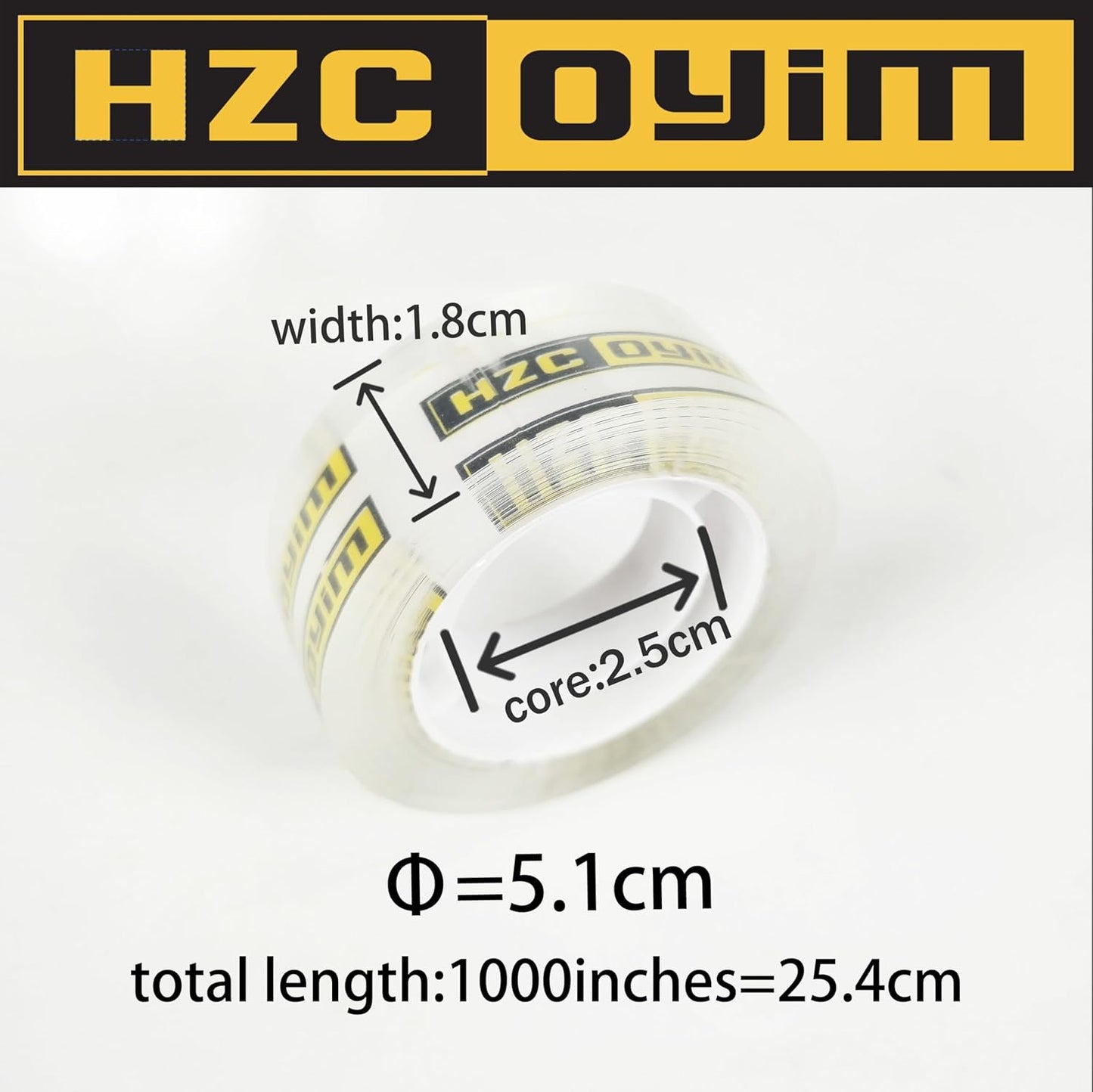 48 Rolls Crystal Tape Refills for Dispenser, 3/4Inch x 1000 Inch, Transparent Stationery Tape for Office, Home, School for Wrapping, Crafts, Office and Professional Use