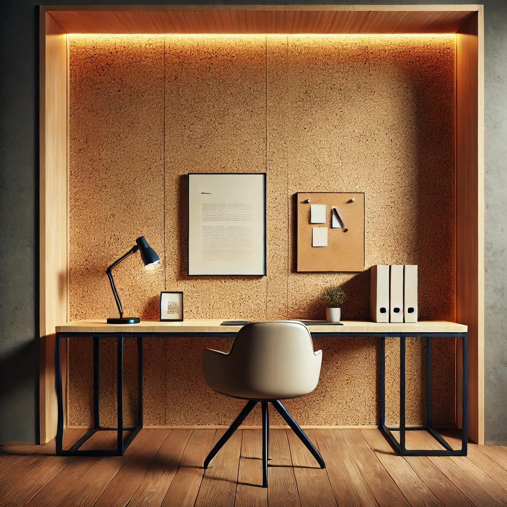 Manton Cork Premium Cork Roll - 4' x 10' x 1/4", 100% Natural Facing Grade Material for Bulletin Boards, Decorative Photo and Message Push Pin Displays - Perfect for Home, School, and Office