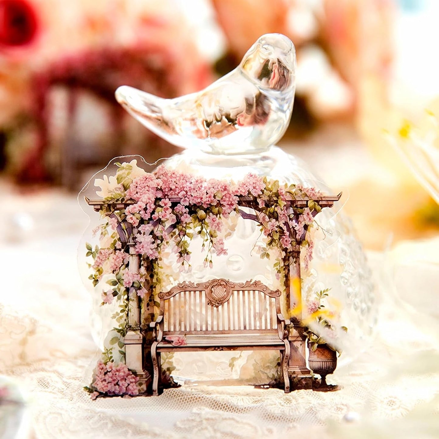 60Pcs PET Scrapbook Stickers, Vintage Aesthetic Designs for Scrapbooking Waterproof Journaling Supplies Junk Journal Ephemera with Storage Organizer