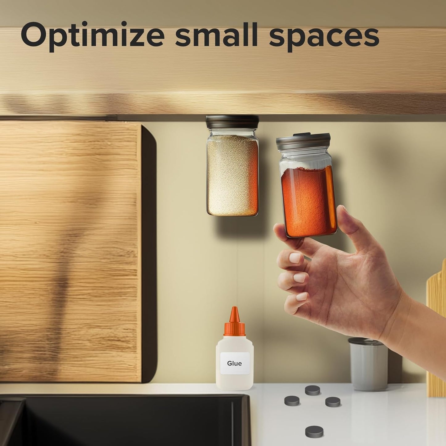 Heavy Duty Magnets for Crafts - Ultra Strong Round Magnets for DIY, Home Space Organization & Decoration - Perfect Size for Whiteboard & Fridge (200 pcs, 0.7x0.2)